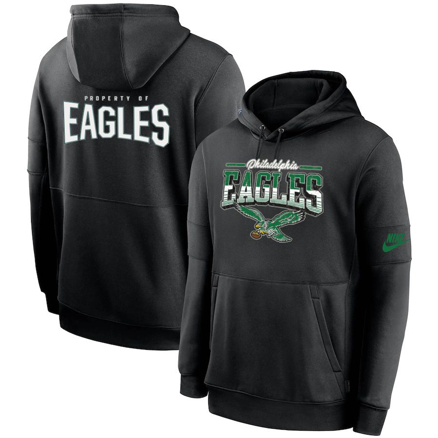 Men 2023 NFL Philadelphia Eagles black Sweatshirt style 103111